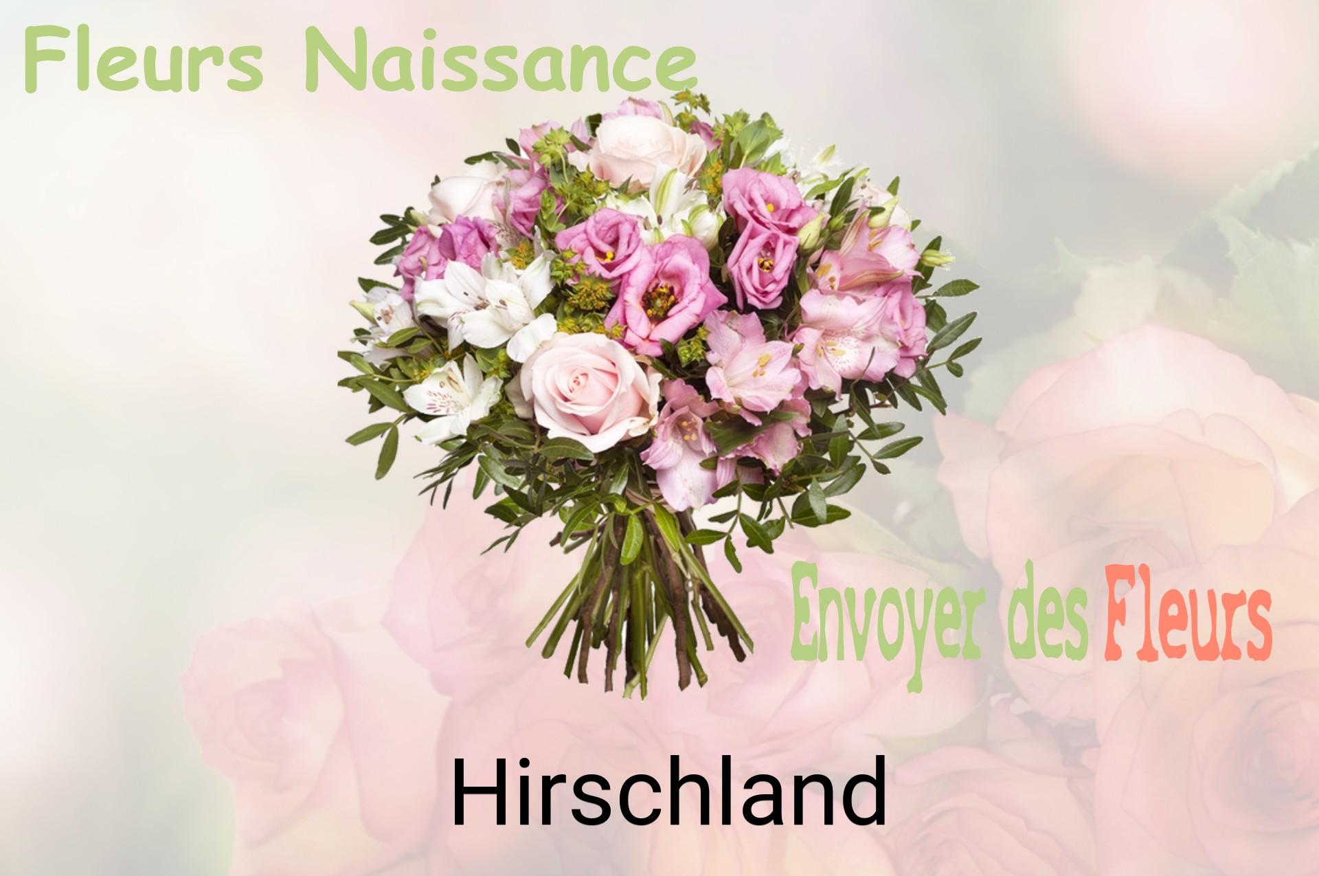 Bouquet de fleurs de naissance livré à Hirschland